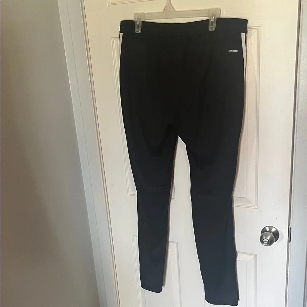 Adidas Black Joggers with White Stripes - Picture 4 of 6